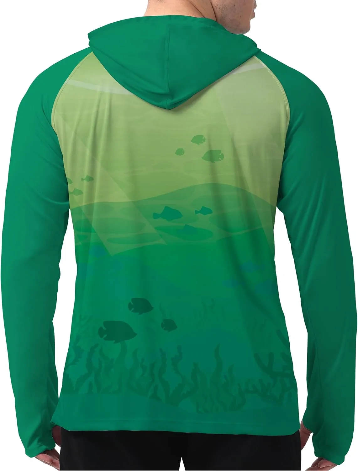 Men's UPF 50  Sun Protection Hoodie Shirt Long Sleeve SPF Fishing Outdoor UV Hiking Lightweight Shirts