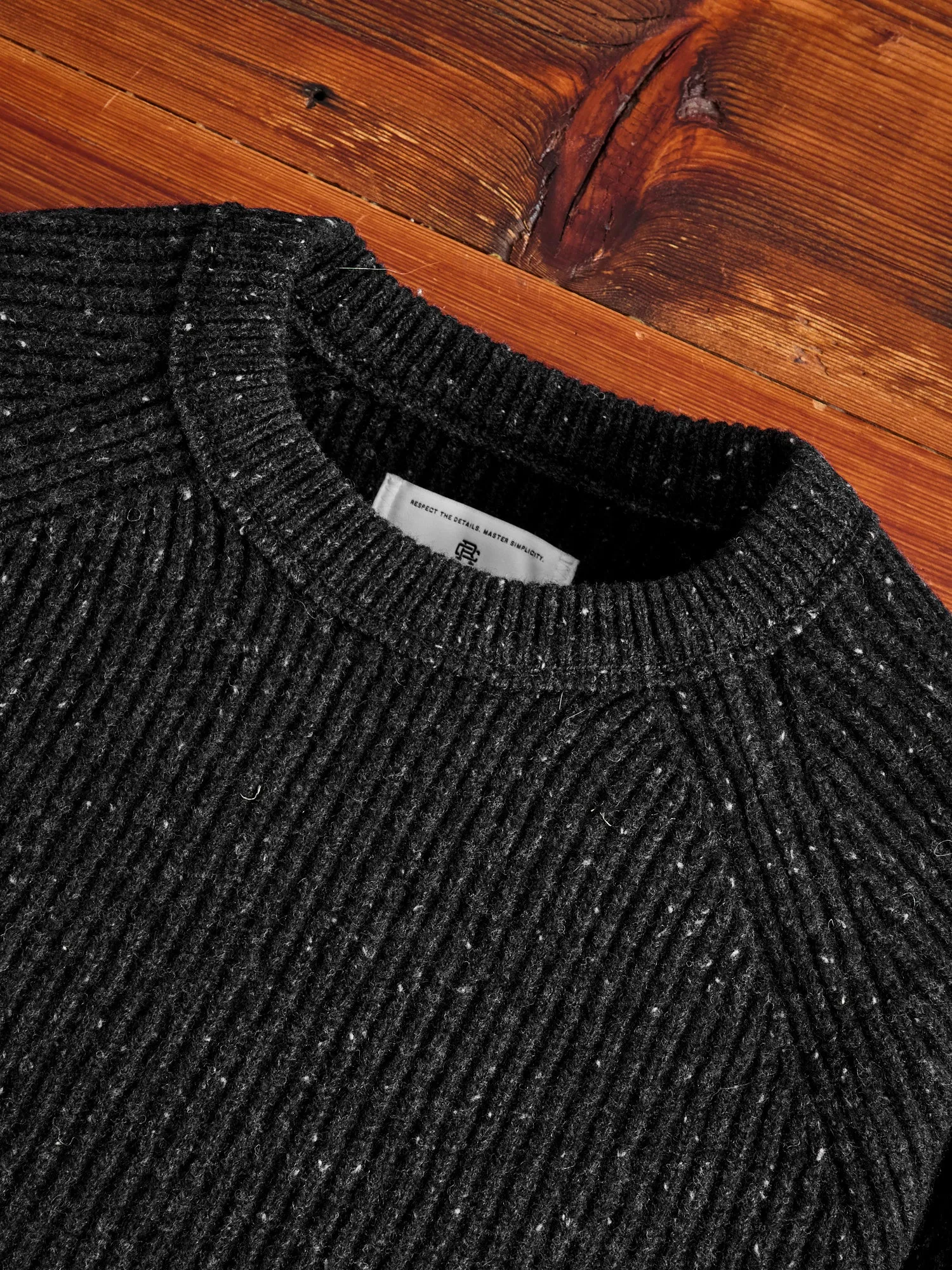 Nep Merino Kenny Crewneck in Black