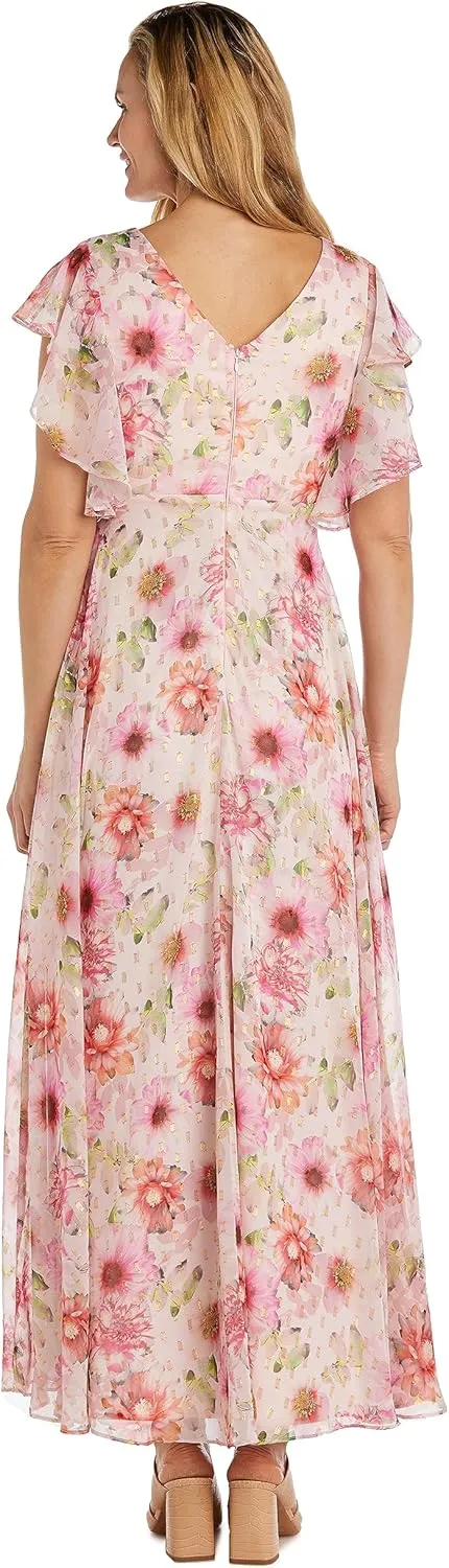 Nightway Women's Peach Blossom Maxi Dress
