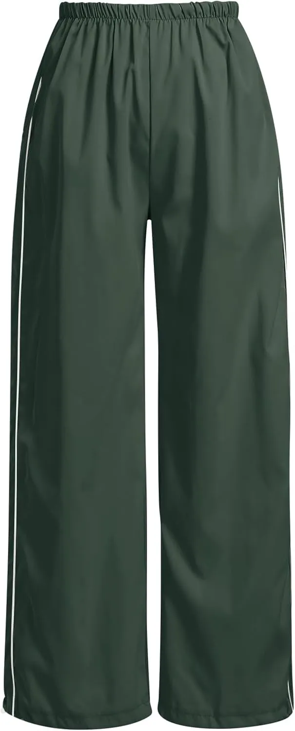 ODASDO Women Drawstring Baggy Jogger Sweatpants with Pockets Elastic Waist Casual Loose Track Pants Yoga Punk Hip Hop Pants