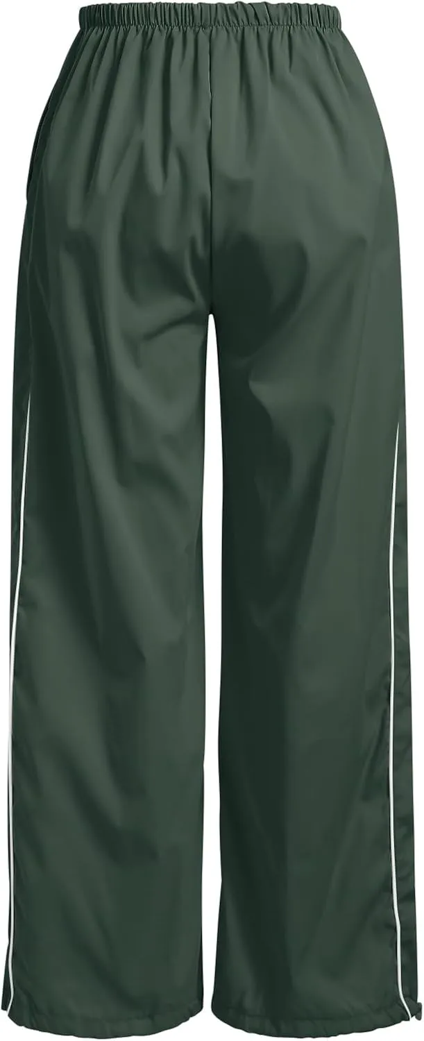 ODASDO Women Drawstring Baggy Jogger Sweatpants with Pockets Elastic Waist Casual Loose Track Pants Yoga Punk Hip Hop Pants