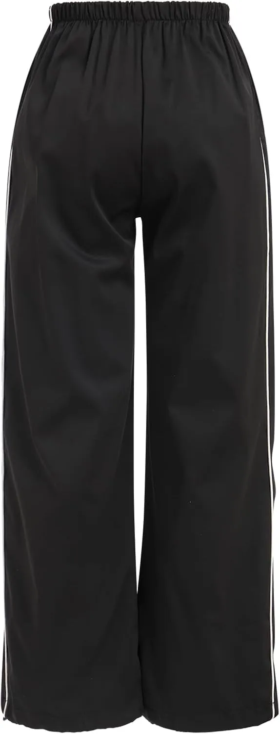 ODASDO Women Drawstring Baggy Jogger Sweatpants with Pockets Elastic Waist Casual Loose Track Pants Yoga Punk Hip Hop Pants