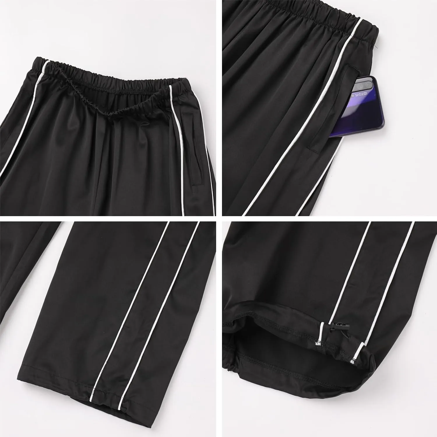 ODASDO Women Drawstring Baggy Jogger Sweatpants with Pockets Elastic Waist Casual Loose Track Pants Yoga Punk Hip Hop Pants