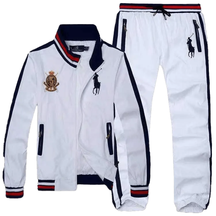 Prl County Rider Big Pony polythene Tracksuit - White