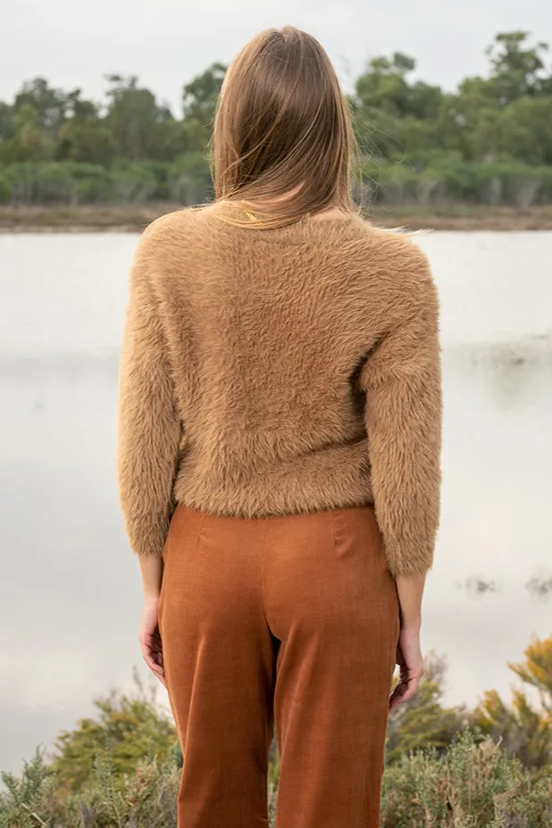 Queencii  Pauline Sweater Brown