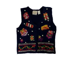 Raining gifts-Small Christmas Sweater