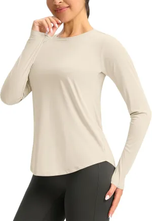 Rash Guard for Women UPF 50  Sun Protection Fishing Shirt Outdoor Quick Dry Lightweight UV Long Sleeve Hiking Shirts