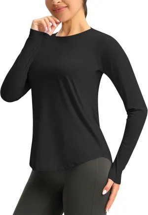Rash Guard for Women UPF 50  Sun Protection Fishing Shirt Outdoor Quick Dry Lightweight UV Long Sleeve Hiking Shirts