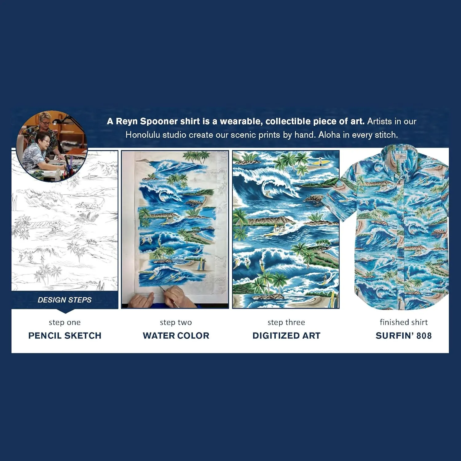 Reyn Spooner Men's Floral Hawaiian Aloha Shirt - Button Front
