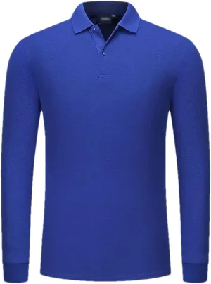 Rfmfkkg Mens Poloshirt Long Sleeves Shirt Casual T-Shirt Button Quick Dry Sports Shirts
