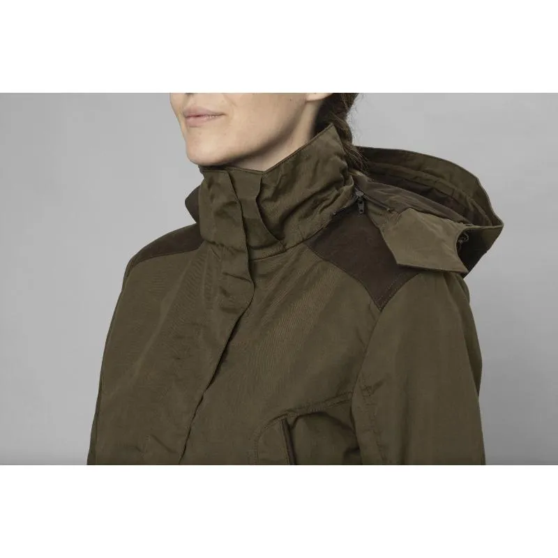 Seeland Key-Point Kora Ladies SEETEX Waterproof Jacket - Pine Green/Grizzly Brown