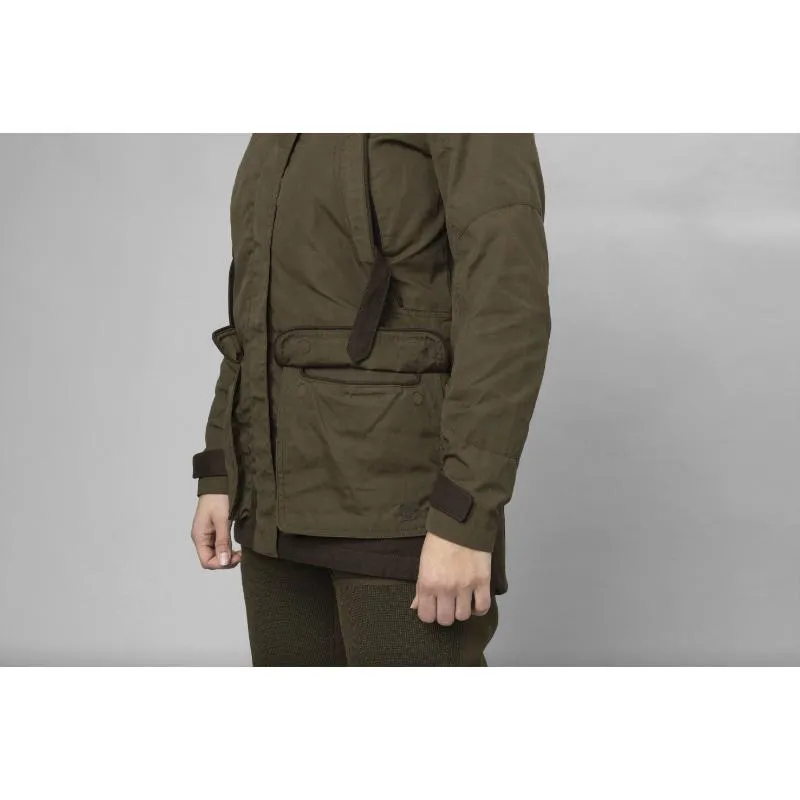 Seeland Key-Point Kora Ladies SEETEX Waterproof Jacket - Pine Green/Grizzly Brown