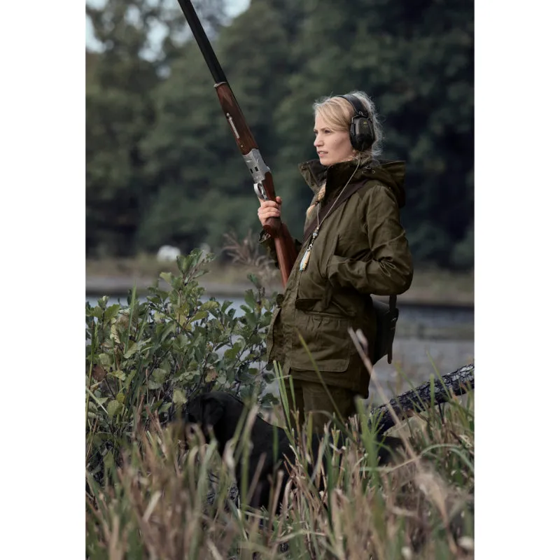 Seeland Key-Point Kora Ladies SEETEX Waterproof Jacket - Pine Green/Grizzly Brown