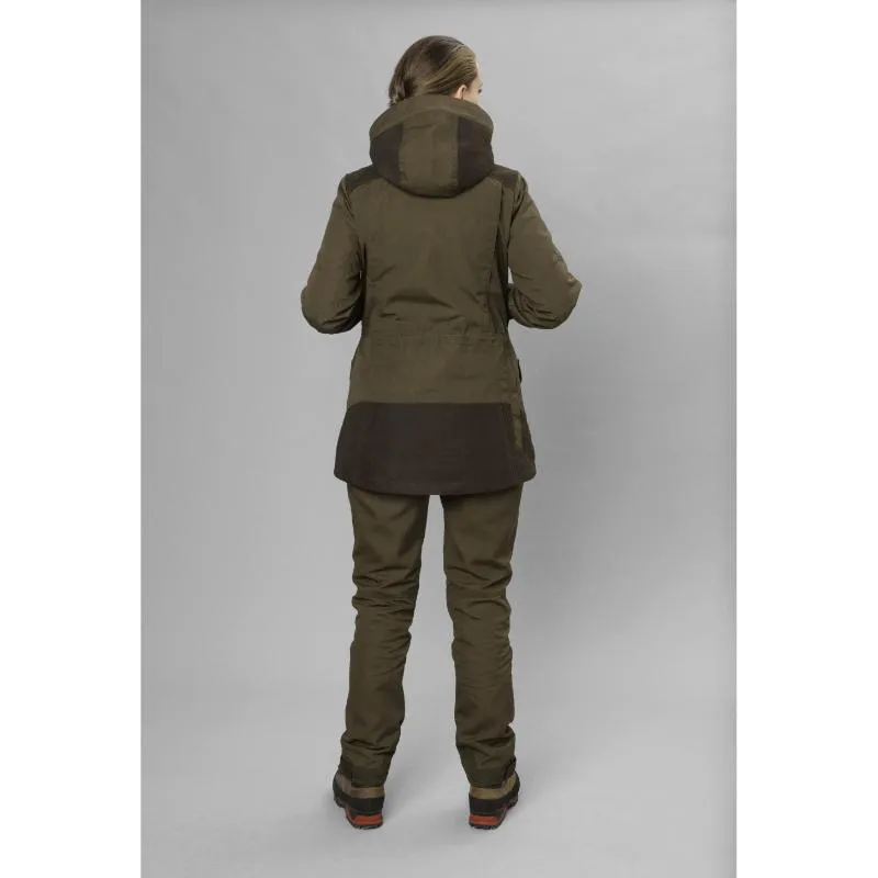 Seeland Key-Point Kora Ladies SEETEX Waterproof Jacket - Pine Green/Grizzly Brown