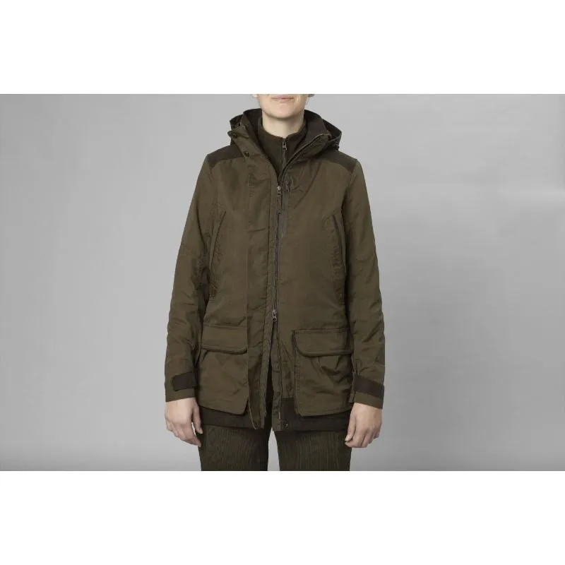 Seeland Key-Point Kora Ladies SEETEX Waterproof Jacket - Pine Green/Grizzly Brown