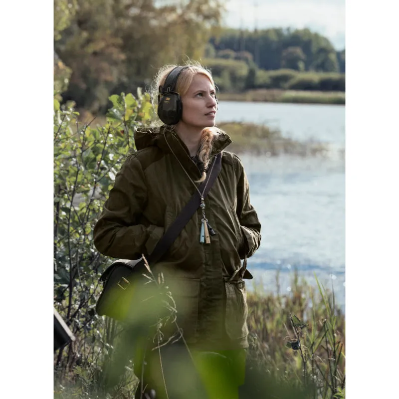 Seeland Key-Point Kora Ladies SEETEX Waterproof Jacket - Pine Green/Grizzly Brown