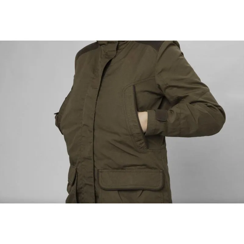 Seeland Key-Point Kora Ladies SEETEX Waterproof Jacket - Pine Green/Grizzly Brown