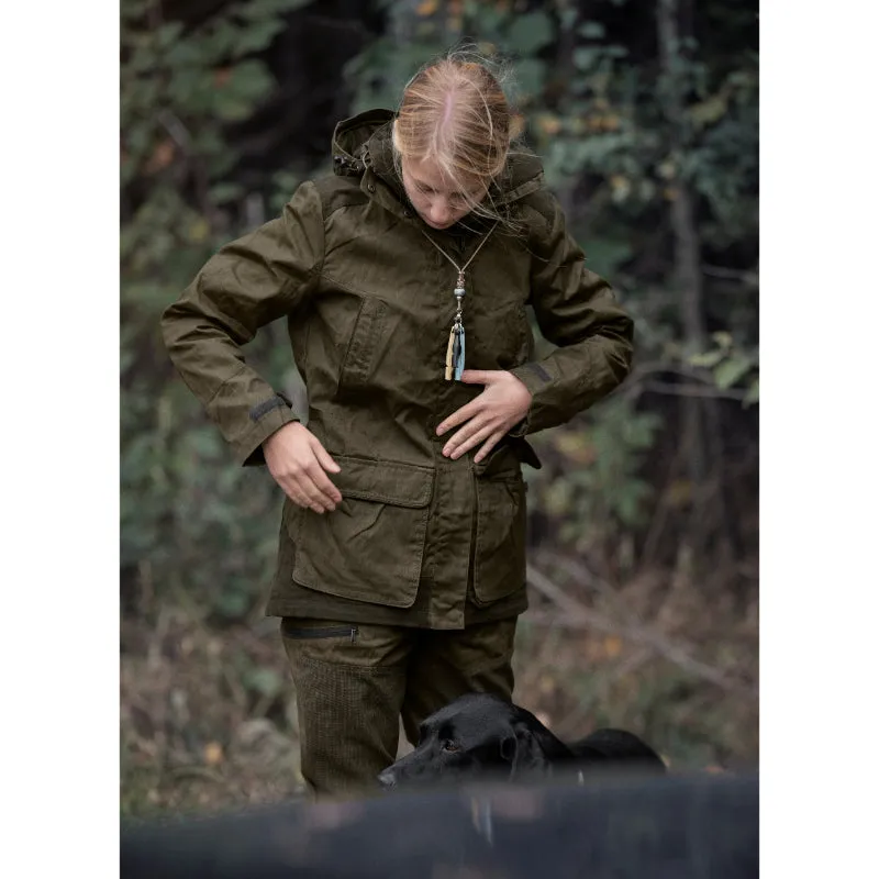Seeland Key-Point Kora Ladies SEETEX Waterproof Jacket - Pine Green/Grizzly Brown