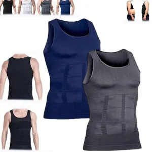 Shaperluv Tank 2.0 Mens, Mens Compression Tank, Mens Tummy Control Shapewear, Tight Undershirt for Men