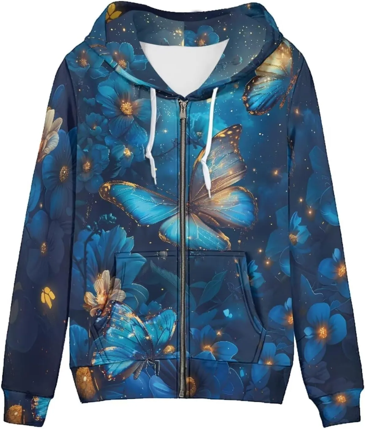 Showudesigns Women's Clothing Zip Up Hoodies XS-5XL Fashion Sweatshirts Clothes Fall Pullover Tops