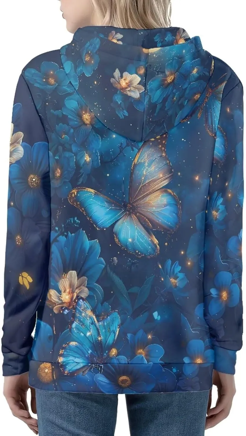 Showudesigns Women's Clothing Zip Up Hoodies XS-5XL Fashion Sweatshirts Clothes Fall Pullover Tops