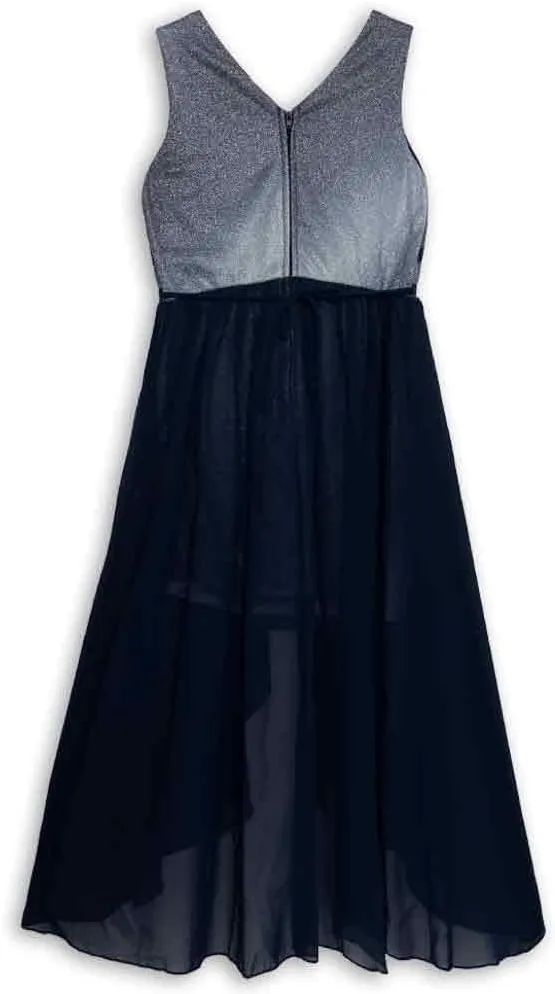 Speechless Girls' Sleeveless Maxi High Low Sparkly Party Dress