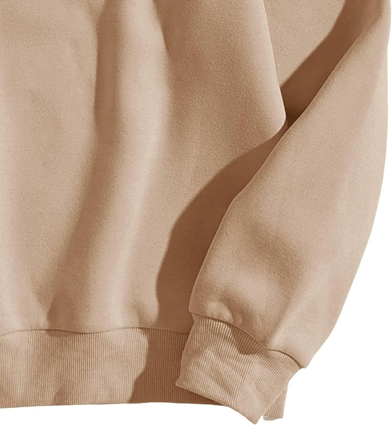 SweatyRocks Women's Casual Long Sleeve Sweatshirt Round Neck Pullover Tops