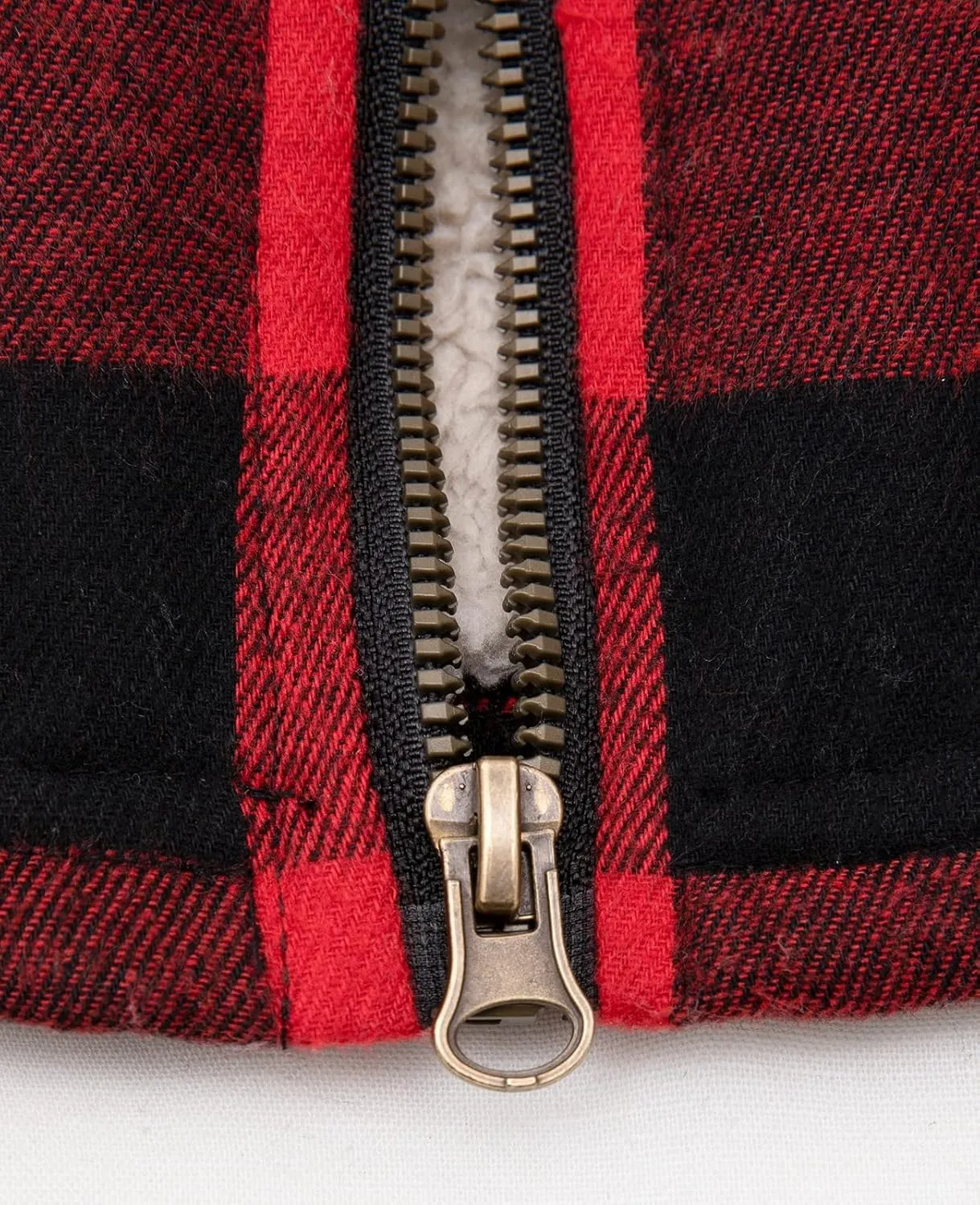 ThCreasa Girls Plaid Flannel Jacket Sherpa Fleece Lined Zip Up Winter Shirts with Hood