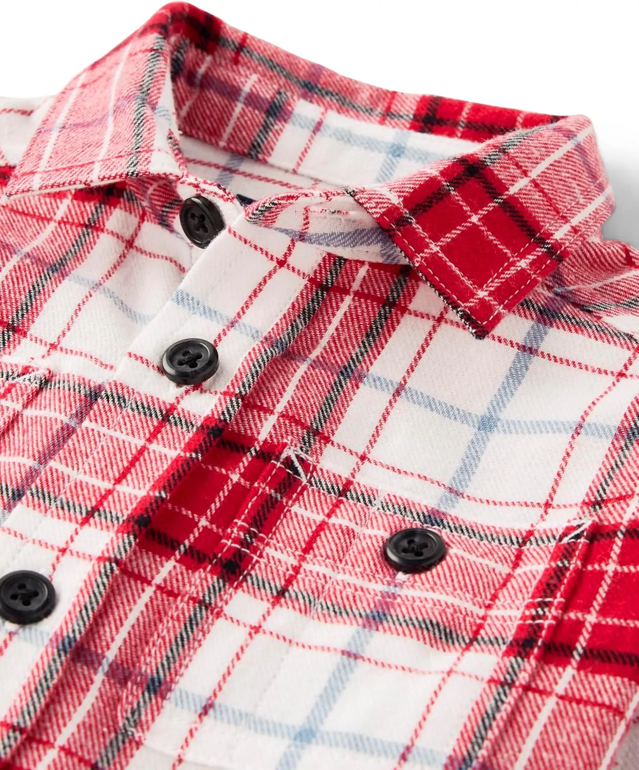 The Children's Place Baby Boys' and Toddler Long Sleeve Plaid Flannel Button Up Shirt