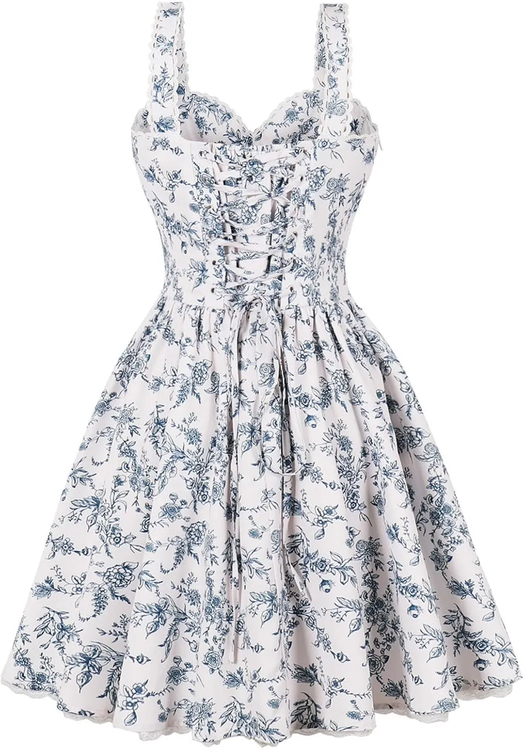 Women Y2k Backless Mini Dress Spring Sexy Low Cut Sleeveless Spaghetti Strap Ruffle Short Dresses Floral Corset Mini Dresses