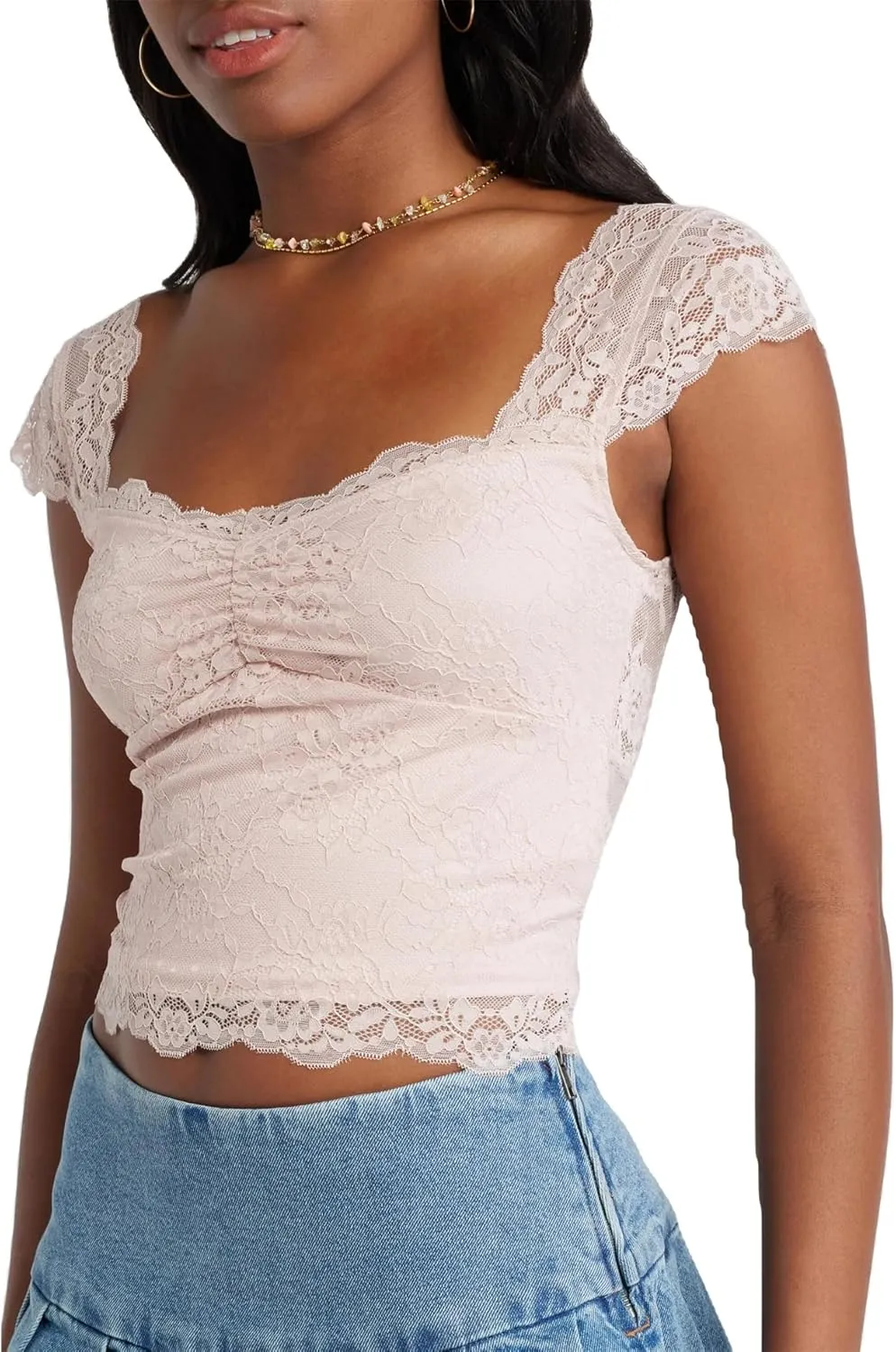 Women Y2k Lace Trim Tank Tops Cute Floral Lace LowCut Ruffle Going Out Camisole Summer Fairycore Coquette Streetwear
