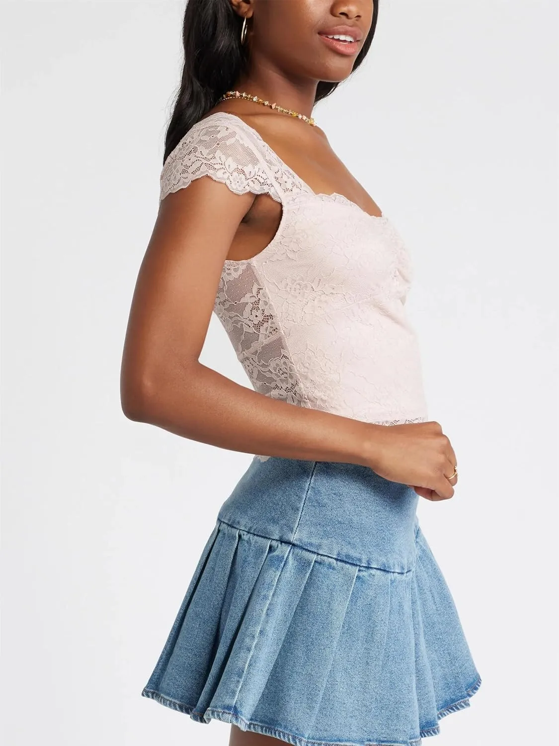 Women Y2k Lace Trim Tank Tops Cute Floral Lace LowCut Ruffle Going Out Camisole Summer Fairycore Coquette Streetwear