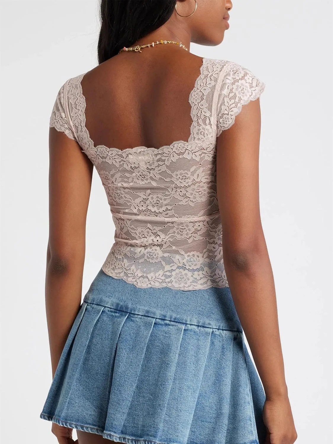Women Y2k Lace Trim Tank Tops Cute Floral Lace LowCut Ruffle Going Out Camisole Summer Fairycore Coquette Streetwear