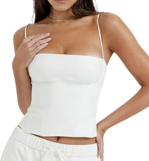 Women Y2k V Neck Camisole Tank Top Spaghetti Straps Lace Patchwork Summer Tops for Party Club