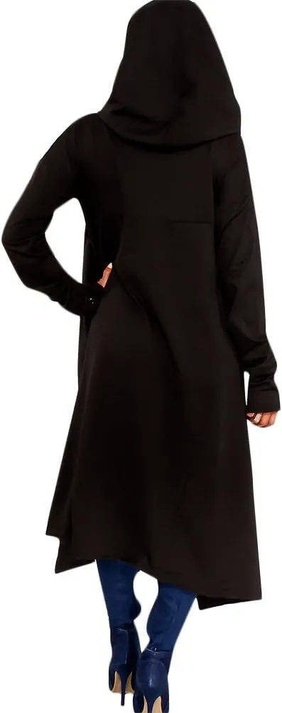 Womens Asymmetric Hem Long Sleeve Loose Casaul Hoodies Sweatshirts Tunic Tops