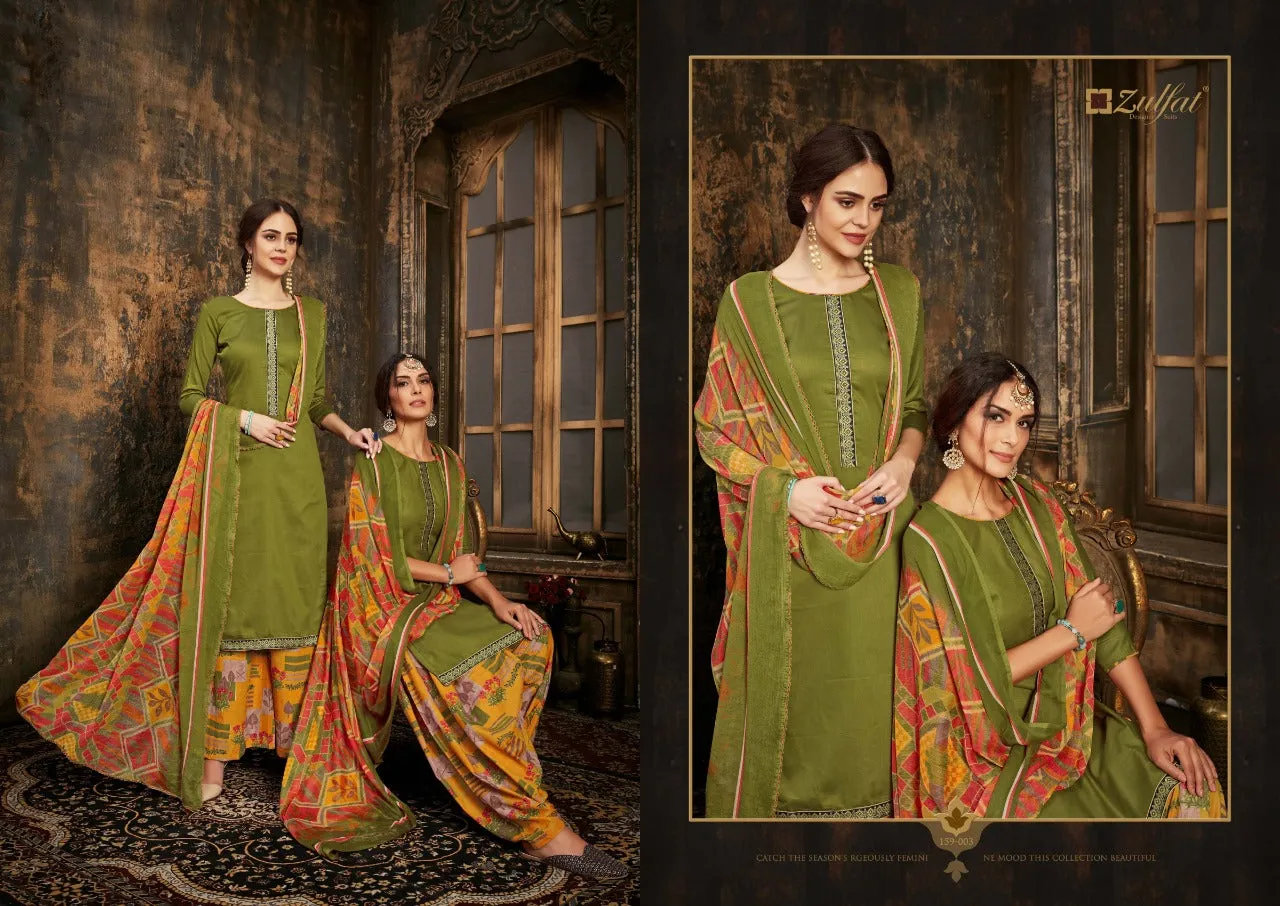 ZULFAT DESIGNER SUIT MOHINI KASHMIRI STYLE SALWAR SUITS COLLECTION