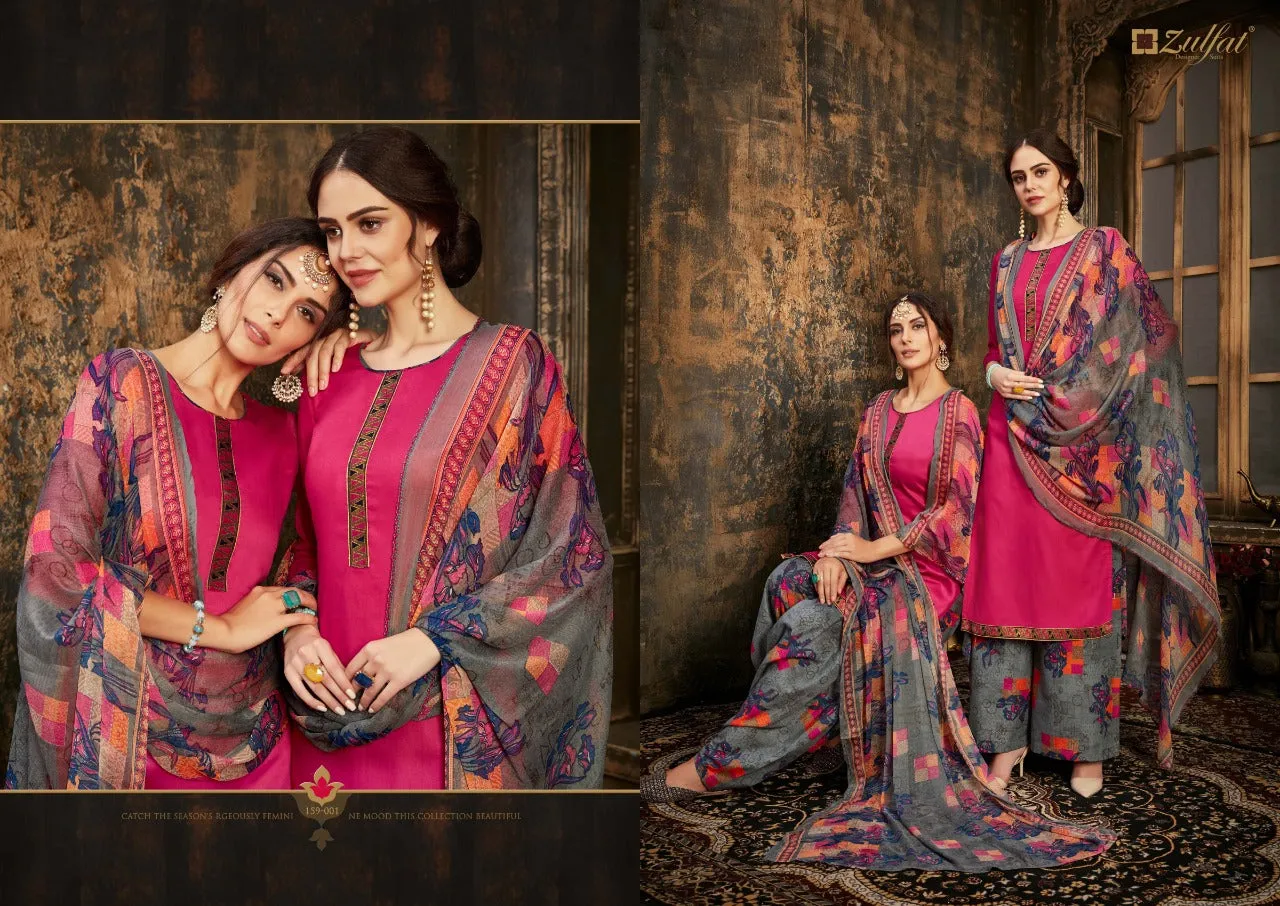 ZULFAT DESIGNER SUIT MOHINI KASHMIRI STYLE SALWAR SUITS COLLECTION