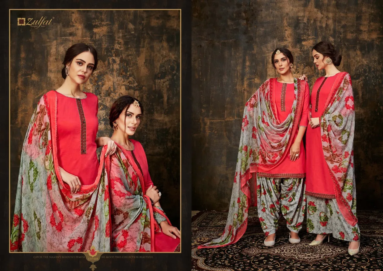 ZULFAT DESIGNER SUIT MOHINI KASHMIRI STYLE SALWAR SUITS COLLECTION